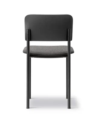 Plan Chair Seat Upholstered by Fredericia in Re-Wool 198, Black ash, FSC Mix 70%, Black – product photo 2 of 4