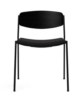 Lynderup Chair Seat upholstered by Fredericia in Re-Wool 198, Black ash, FSC Mix 70%, Black lacquer – product photo 4 of 4