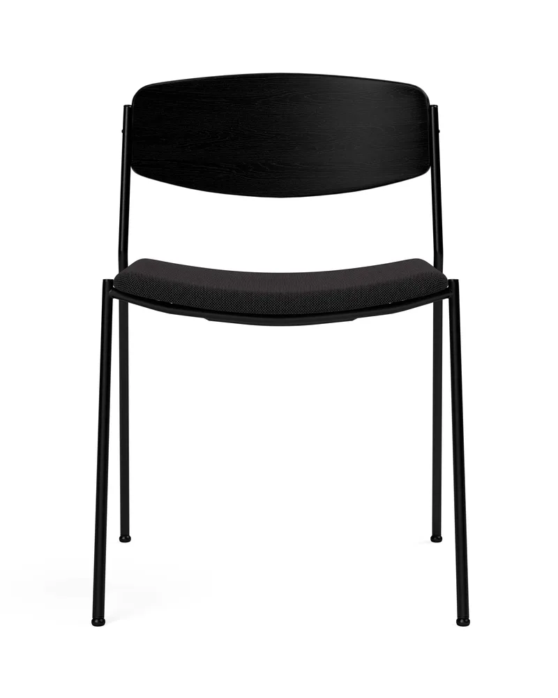 Lynderup Chair Seat upholstered by Fredericia in Re-Wool 198, Black ash, FSC Mix 70%, Black lacquer – product photo 4 of 4