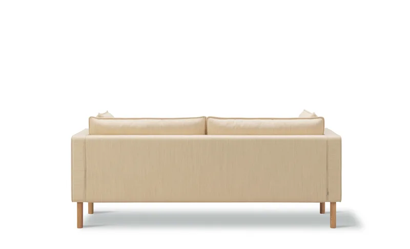 Jota Sofa on Legs, 2-pers., 185 cm by Fredericia in Mood 1104, Oak light oil, FSC Mix 70%, Arm cushions included – product photo 2 of 3