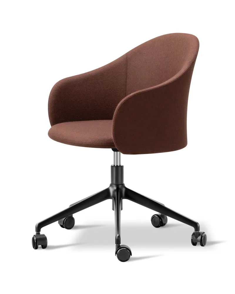 Gomo Armchair Swivel Base 5-star von Fredericia in Blazer CUZ4D, Dunalk, Black – Produktfoto 1 von 2