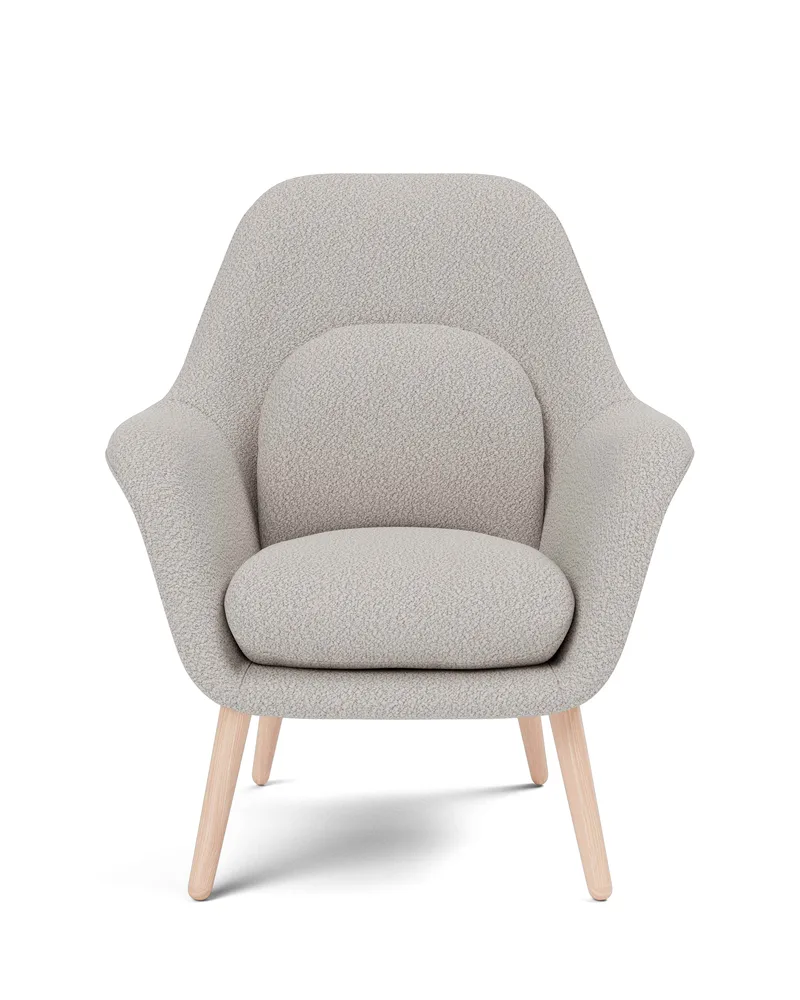 Swoon Lounge Petit Wood base by Fredericia in Elle 230, Oak lacquer, FSC Mix 70% – product photo 4 of 4