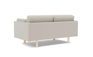 EJ220 Sofa, 2 seater, 163 cm de Fredericia en Erik 3790 Linen, Oak soap treated, FSC Mix 70% – photo du produit 3 sur 4