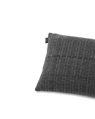 Grid Decorative Cushion by Fredericia in Dark Grey tone in tone – product photo 1 of 2