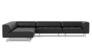 Delphi Elements - Configuration C de Fredericia en Leather Max 98, Black, Brushed aluminium – photo du produit 4 sur 4