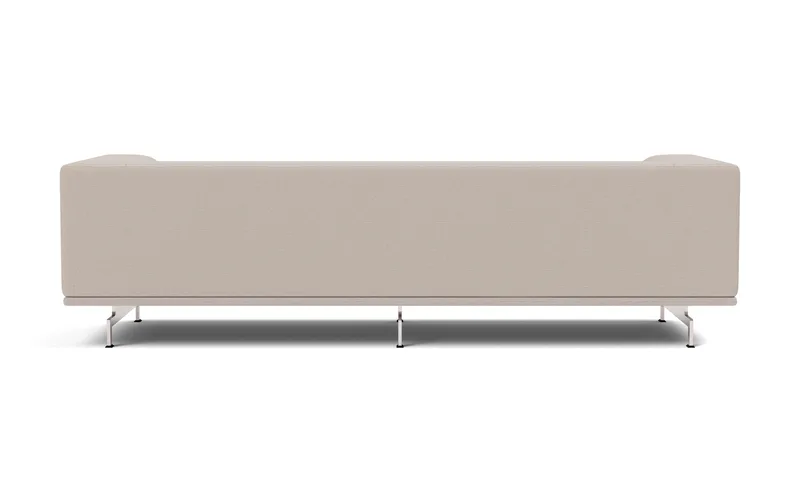 Delphi Sofa, 3 seater, 240cm by Fredericia in Steelcut Trio, 213, Brushed aluminium – product photo 2 of 4