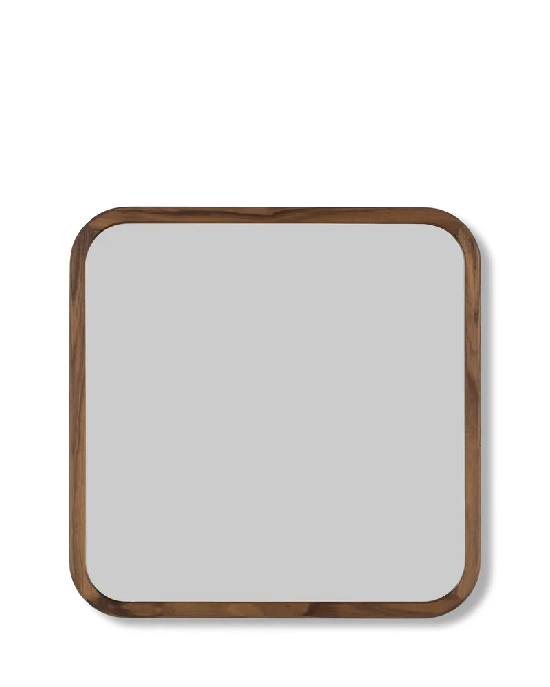 Silhouette Mirror 70x70 by Fredericia in Walnut oil – product photo