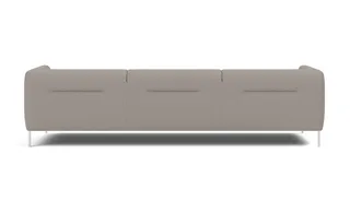Konami Sofa, 3 seater, 277 cm van Fredericia in Sisu 0125, Stainless steel, brushed – productfoto 3 van 4
