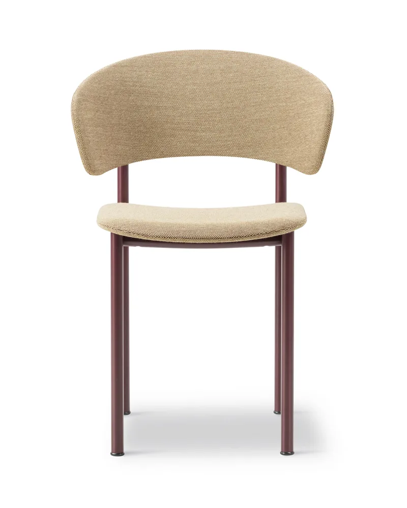 Plan Armchair de Fredericia en Steelcut Quartet 554, Bordeaux – photo du produit 4 sur 4