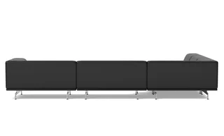 Delphi Elements - Configuration C de Fredericia en Leather Max 98, Black, Brushed aluminium – photo du produit 2 sur 4