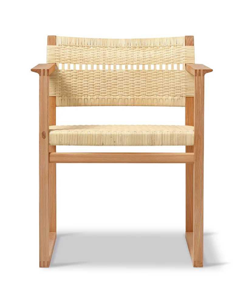 BM62 Armchair Cane Wicker by Fredericia in Oak oil, Cane wicker, natural – product photo 2 of 2