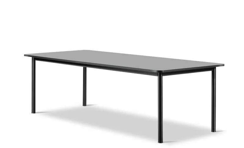 Plan Table 240 x 100 cm by Fredericia in Laminate Fenix NTM Black, Black, 240 × 100 cm, height 73 cm – product photo 1 of 2