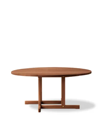 BM80 Mogensen Coffee Table, Ø120 cm van Fredericia in Smoked oak, olied, FSC Mix 70% – productfoto 2 van 2