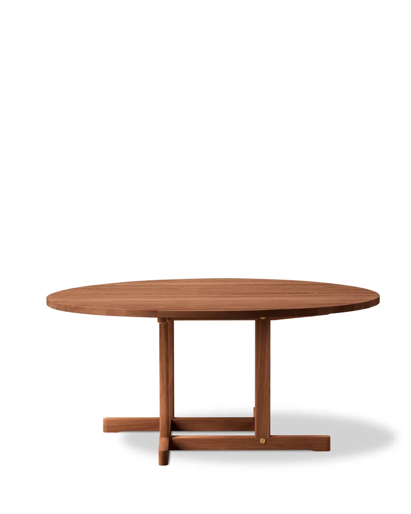 BM80 Mogensen Coffee Table, Ø120 cm van Fredericia in Smoked oak, olied, FSC Mix 70% – productfoto 2 van 2