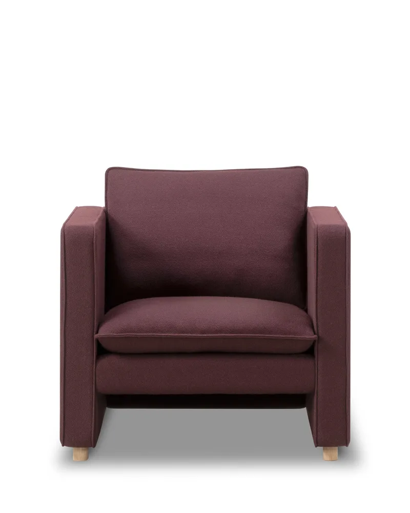 Jota Lounge Chair van Fredericia in Vidar 693, Oak light oil, FSC Mix 70%, Arm cushions not included – productfoto 10 van 10