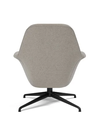 Swoon Lounge Petit Swivel base von Fredericia in Sunniva 717, Swivel base black – Produktfoto 2 von 4