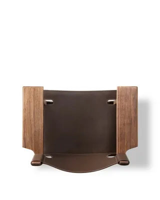 The Spanish Chair by Fredericia in Leather, dark brown, Walnut oiled – product photo 7 of 8