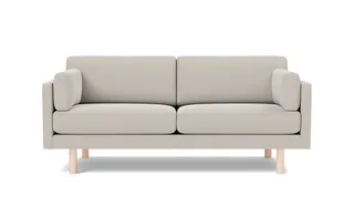 EJ220 Sofa, 2½ seater, 185 cm by Fredericia in Erik 3790 Linen, Oak soap treated, FSC Mix 70% – product photo 4 of 4