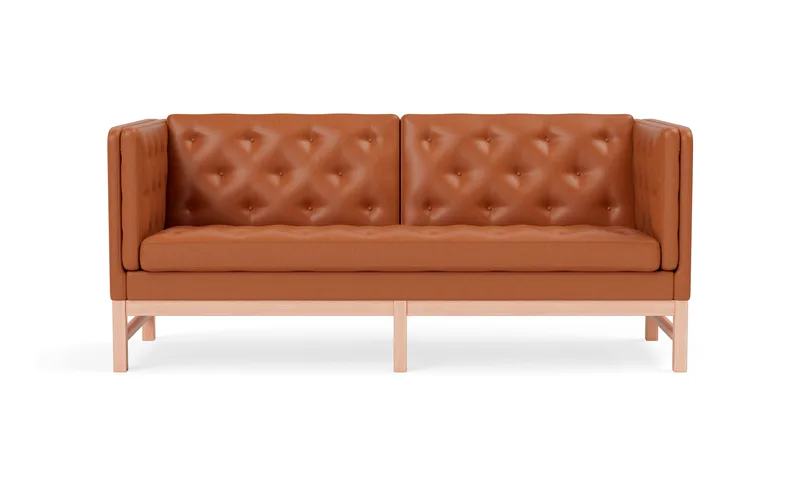 EJ315 Sofa, 2½ seater, 180 cm by Fredericia in Leather Max 95, Cognac, Oak light oil – product photo 4 of 4