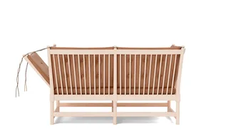 The Spoke-Back Sofa by Fredericia in Leather Max 95, Cognac, Oak soap, FSC Mix 70% – product photo 2 of 4