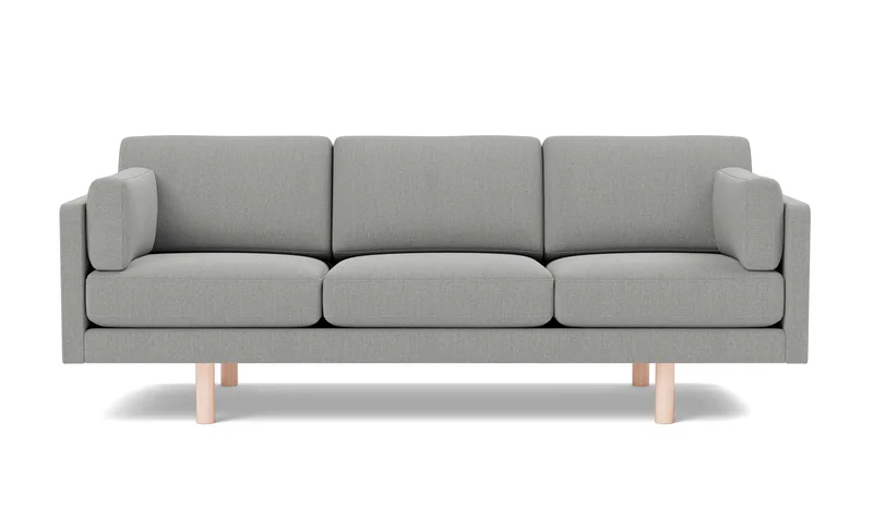EJ220 Sofa, 3 seater, 212 cm van Fredericia in Re-Wool 128, Oak soap treated, FSC Mix 70% – productfoto 4 van 4