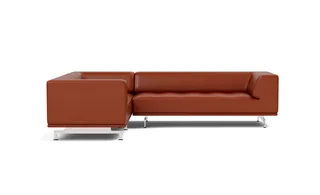 Delphi Elements - Configuration B by Fredericia in Leather Cera 905, Russet brown, Brushed aluminium – product photo 4 of 4