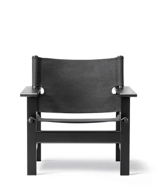 The Canvas Chair de Fredericia en Black canvas, Oak black lacquer, FSC Mix 70% – photo du produit 6 sur 6