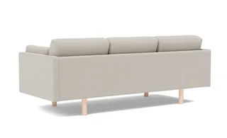 EJ220 Sofa, 3 seater, 212 cm von Fredericia in Erik 3790 Linen, Oak soap treated, FSC Mix 70% – Produktfoto 3 von 4