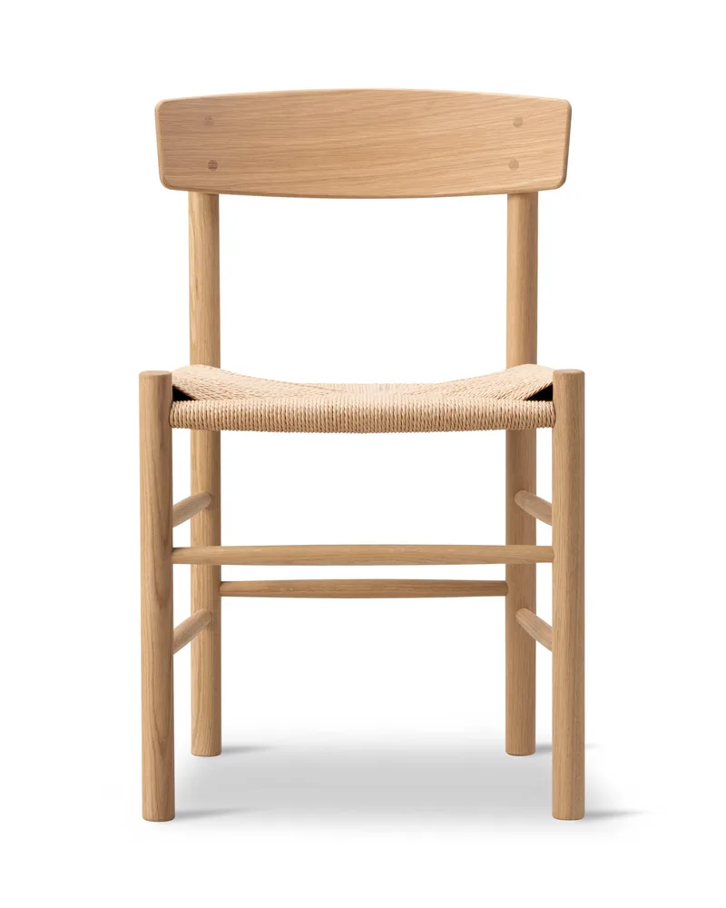 J39 Mogensen Chair van Fredericia in Natural paper cord, Oak light oil, FSC Mix 70% – productfoto 5 van 5