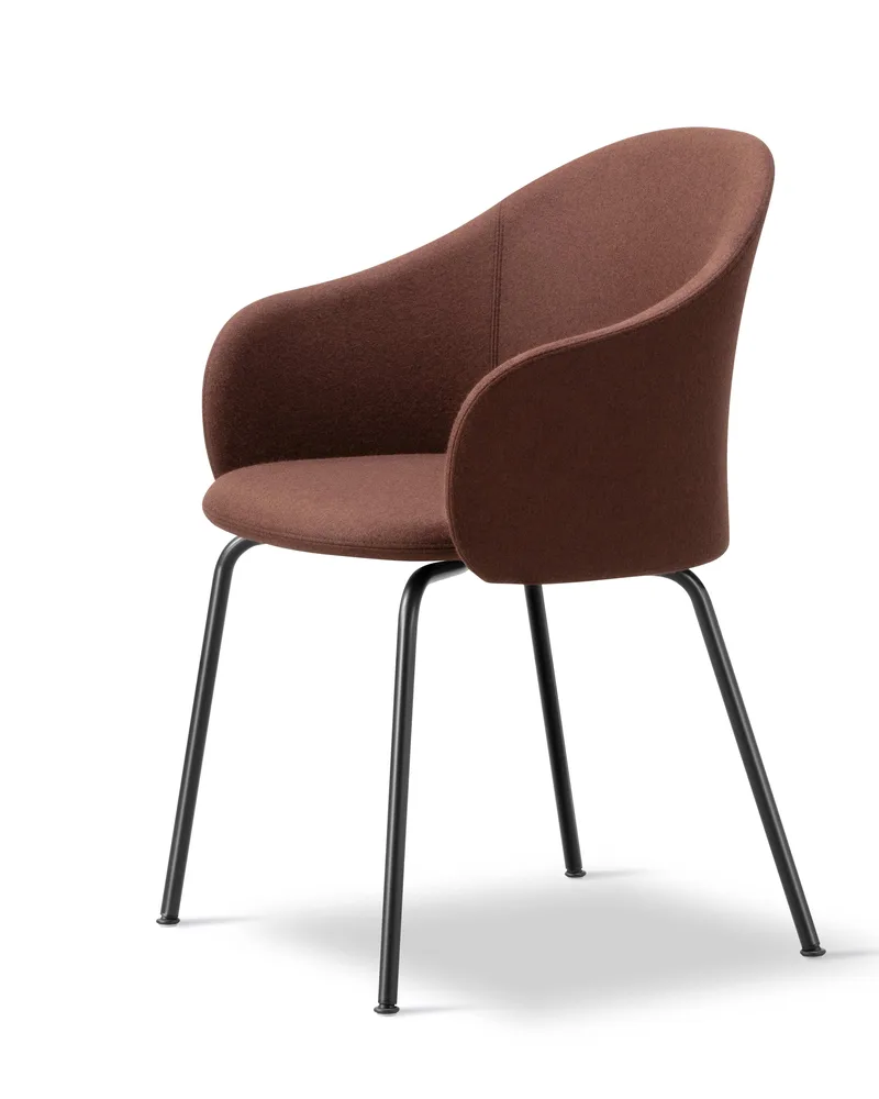 Gomo Armchair Tube Base von Fredericia in Blazer CUZ4D, Dunalk, Black – Produktfoto 1 von 4