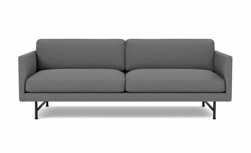 Calmo Sofa, 2½ seater, 200 cm de Fredericia en Sunniva 242, Black – photo du produit