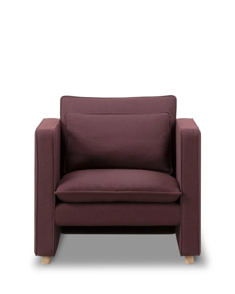 Jota Lounge Chair van Fredericia in Vidar 693, Oak light oil, FSC Mix 70%, Arm cushions not included – productfoto 2 van 10