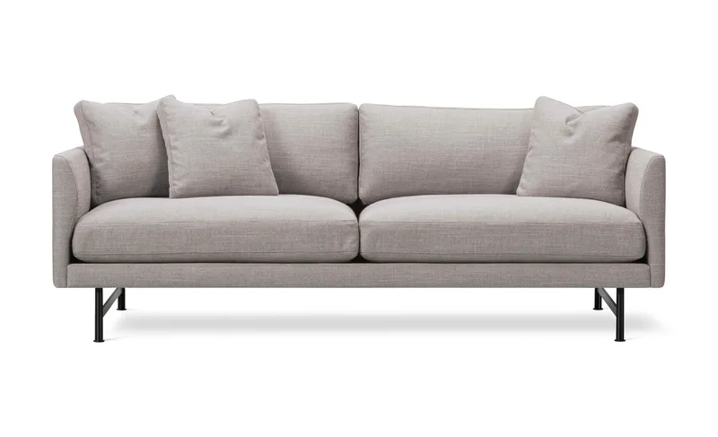 Calmo Sofa, 2½ seater, 200 cm de Fredericia en Sunniva 717, Black – photo du produit