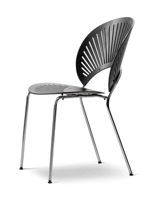 Trinidad van Fredericia in Black ash, FSC Mix 70%, Chrome – productfoto 3 van 4