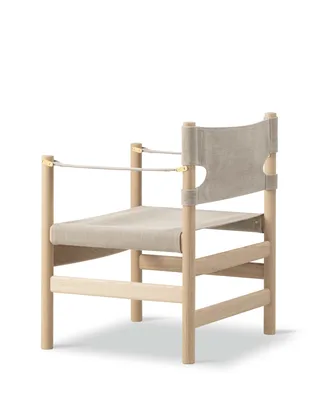 Canvas 21 Chair van Fredericia in Natural canvas, Oak light oil, FSC Mix 70% – productfoto 3 van 5