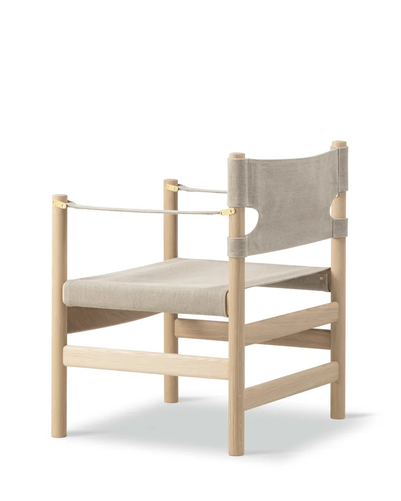 Canvas 21 Chair van Fredericia in Natural canvas, Oak light oil, FSC Mix 70% – productfoto 3 van 5