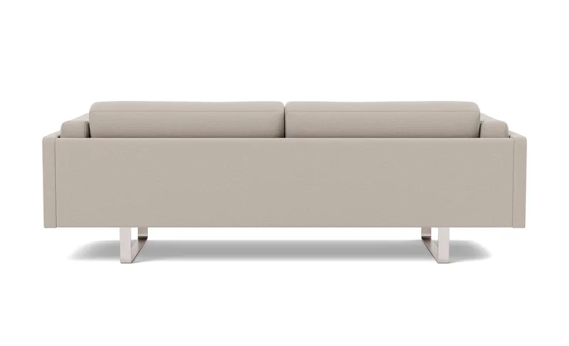 EJ280 Sofa, 3 seater, 240 cm by Fredericia in Erik 3790 Linen, Brushed chrome, sledge base (High) – product photo 2 of 4