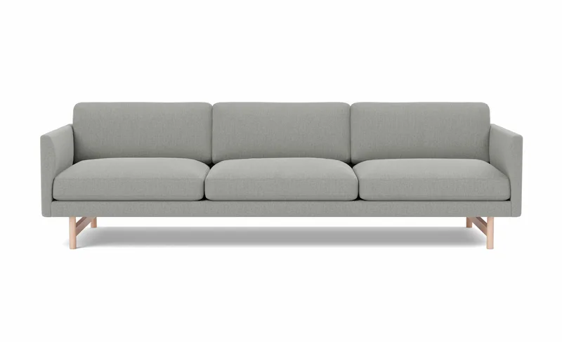 Calmo Sofa, 3 seater, 250 cm van Fredericia in Re-Wool 128, Oak lacquer, FSC Mix 70% – productfoto