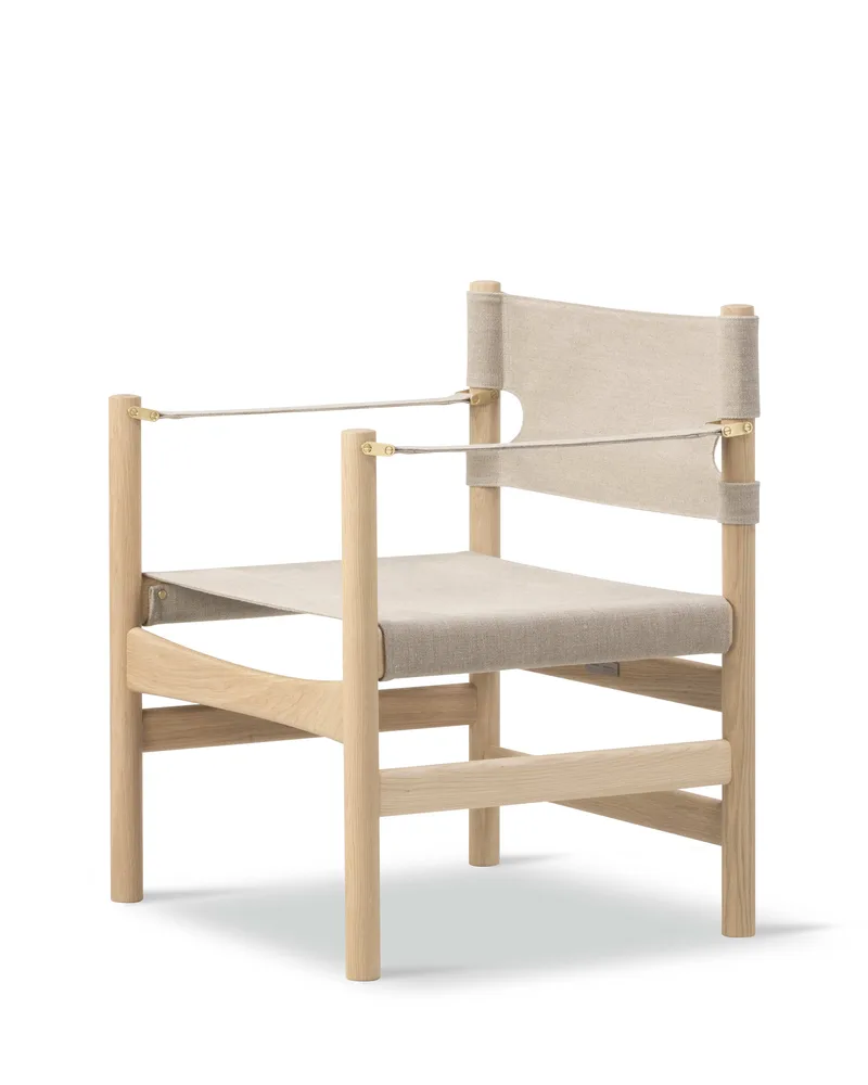 Canvas 21 Chair van Fredericia in Natural canvas, Oak light oil, FSC Mix 70% – productfoto 4 van 5