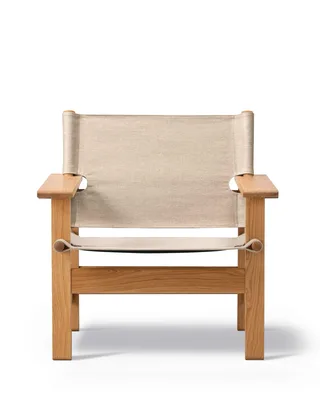 The Canvas Chair van Fredericia in Natural canvas, Oak oil, FSC Mix 70% – productfoto 4 van 4