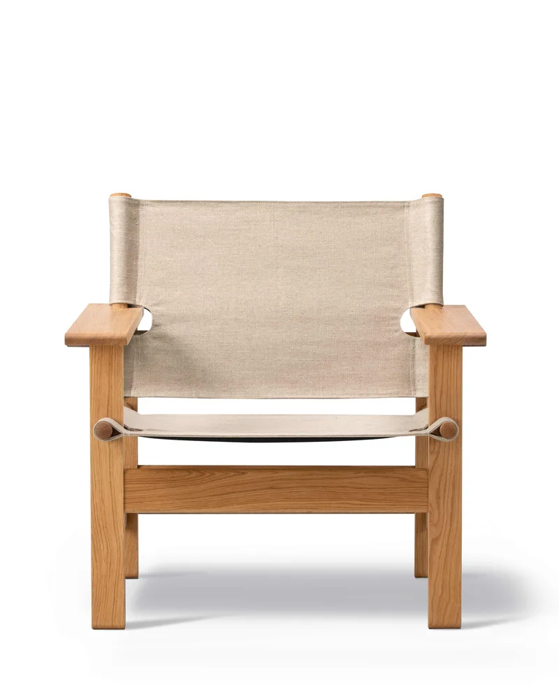 The Canvas Chair van Fredericia in Natural canvas, Oak oil, FSC Mix 70% – productfoto 4 van 4
