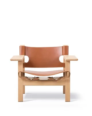 The Spanish Chair by Fredericia in Leather, cognac, Oak light oil, FSC Mix 70% – product photo 7 of 7