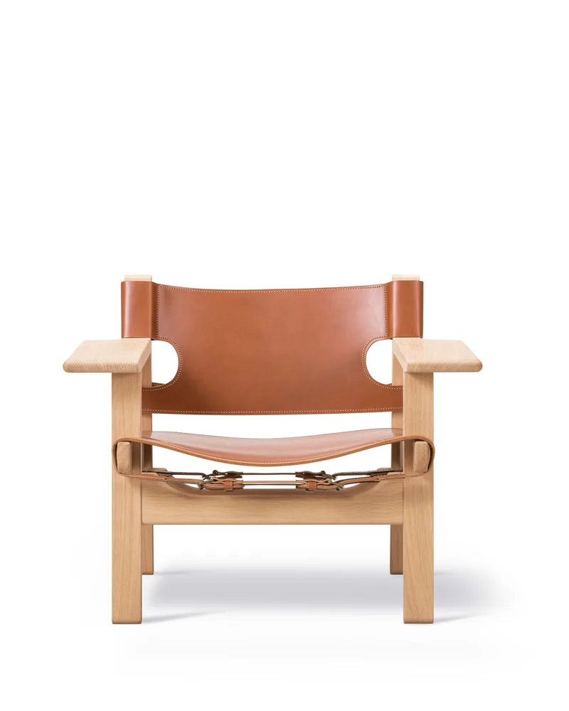 The Spanish Chair by Fredericia in Leather, cognac, Oak light oil, FSC Mix 70% – product photo 7 of 7
