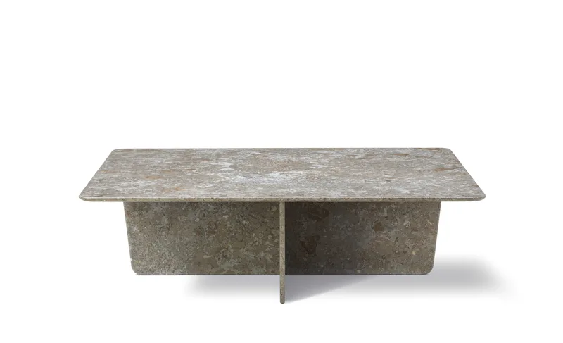 Tableau Coffee Table, 140x140 cm van Fredericia in Dark Atlantico Limestone – productfoto