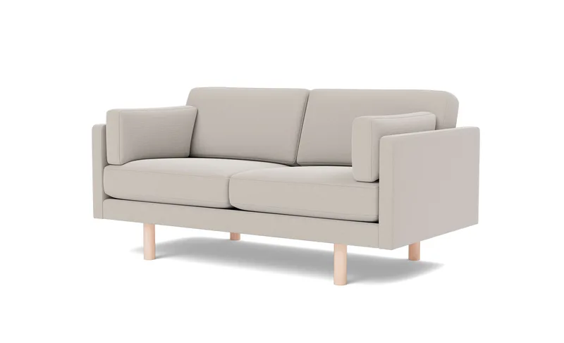 EJ220 Sofa, 2 seater, 163 cm de Fredericia en Erik 3790 Linen, Oak soap treated, FSC Mix 70% – photo du produit 1 sur 4