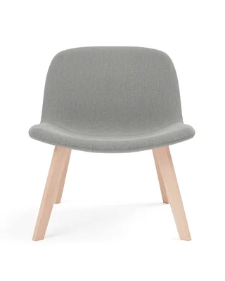 Eyes Lounge Wood base van Fredericia in Re-Wool 128, Oak lacquer – productfoto 4 van 4