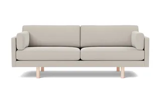 EJ220 Sofa, 3 seater, 212 cm by Fredericia in Erik 3790 Linen, Oak soap treated, FSC Mix 70% – product photo 4 of 4