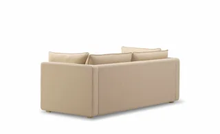 Jota Sofa, 2 seater, 185 cm by Fredericia in Vidar 323, Oak light oil, FSC Mix 70%, Arm cushions included – product photo 5 of 6
