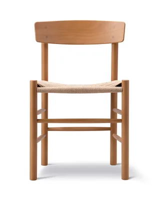 J39 Mogensen Chair van Fredericia in Natural paper cord, Beech vintage lacquer, FSC Mix 70% – productfoto 8 van 8