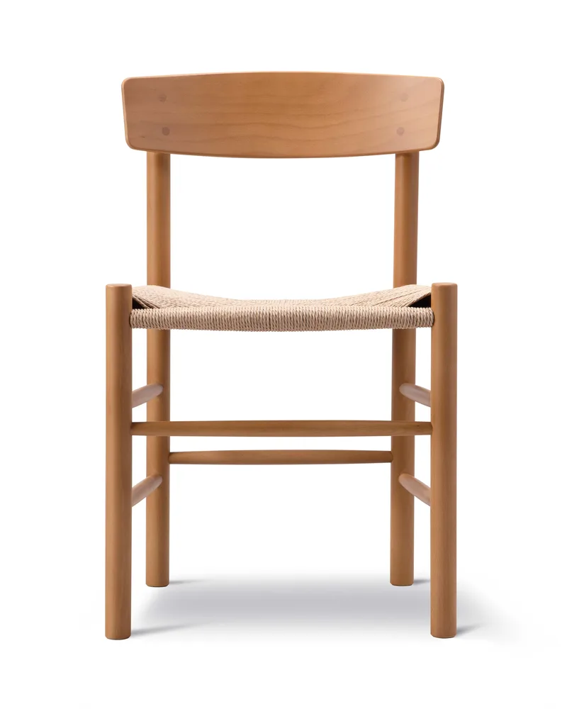 J39 Mogensen Chair van Fredericia in Natural paper cord, Beech vintage lacquer, FSC Mix 70% – productfoto 8 van 8